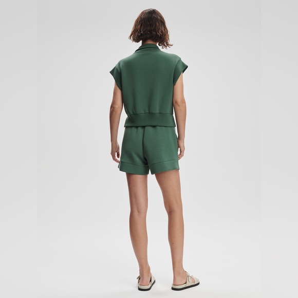 Varley Kelly Half Zip Doublesoft Sweat 2.0 in Cilantro - Picture 10 of 13